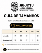 Camiseta Oversized Jesus Te Ama - Jiu-Jitsu com Cristo