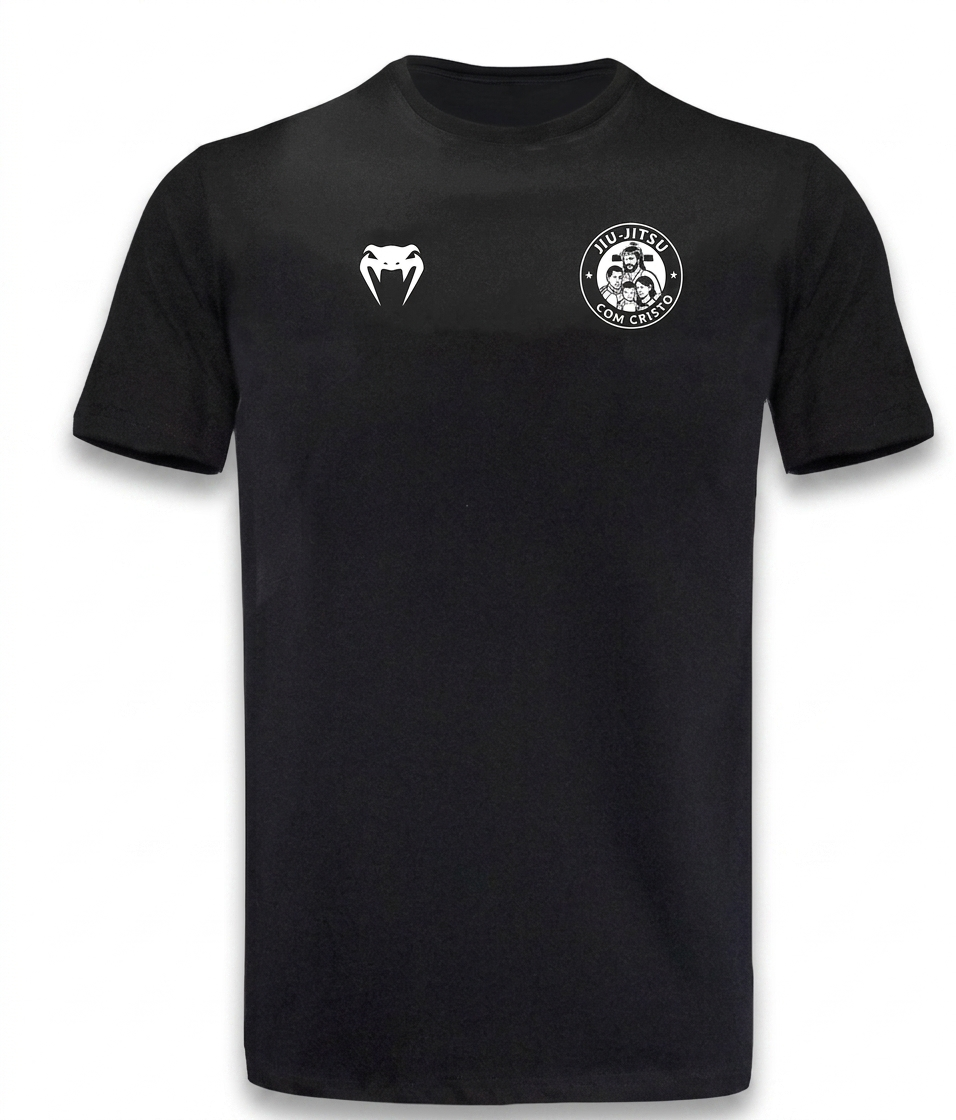 Camiseta Venum Jiu-Jitsu com Cristo - Jesus, a Tua Presença me Basta