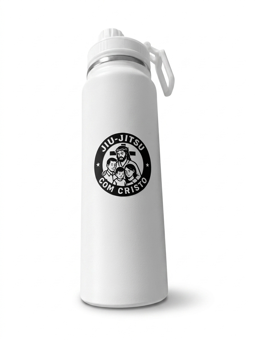 Garrafa Térmica Jiu-Jitsu com Cristo